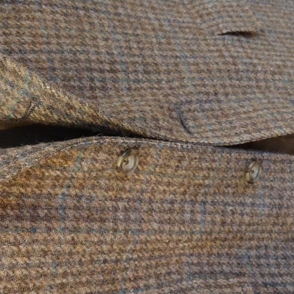 Gold Kingfisher Houndstooth Wool Blazer - Picture 6 of 8